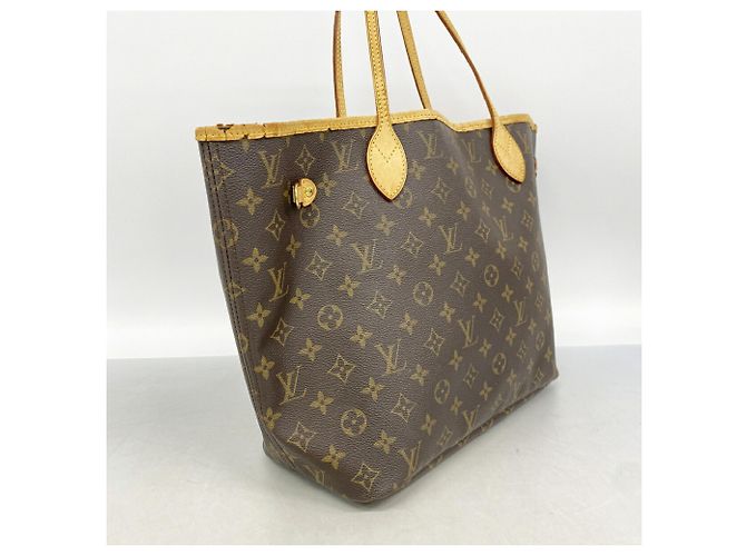 Borsa Tote Louis Vuitton Monogram Neverfull MM Marrone - vista 2