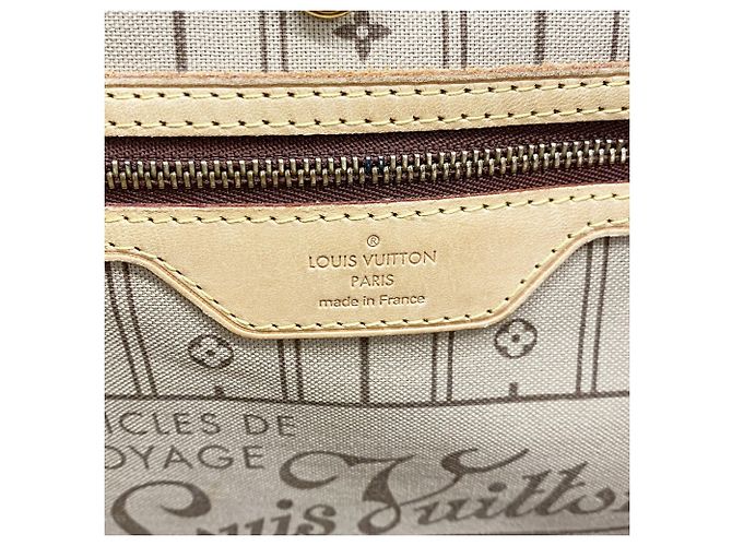 Borsa Tote Louis Vuitton Monogram Neverfull MM Marrone - vista 5
