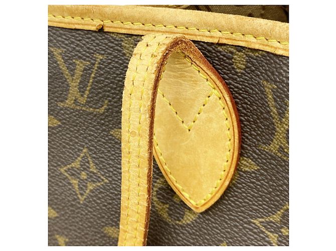 Borsa Tote Louis Vuitton Monogram Neverfull MM Marrone - vista 9