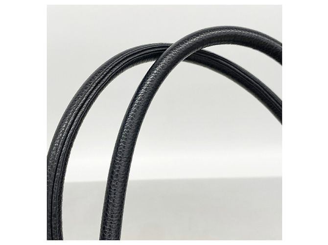 Borsa Tote Chanel in pelle di vitello martellata nera Nero - vista 9