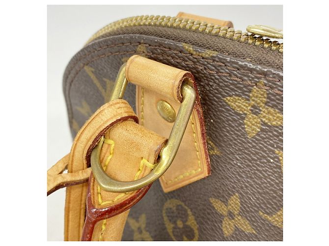 Louis Vuitton Alma BB Monogram Handtasche Braun - Ansicht 10
