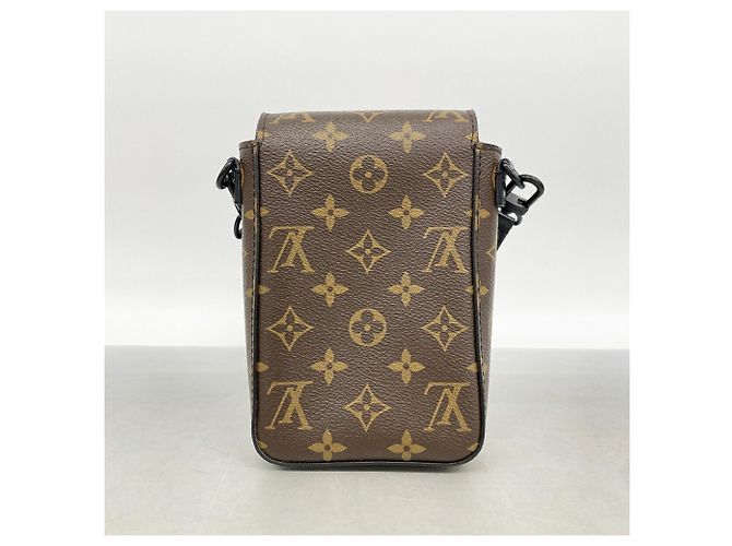 Sac à épaule Louis Vuitton Monogram Macassar S-Lock Marron - vue 11