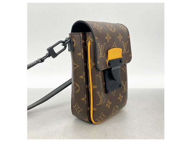 Sac à épaule Louis Vuitton Monogram Macassar S-Lock Marron - vue 2