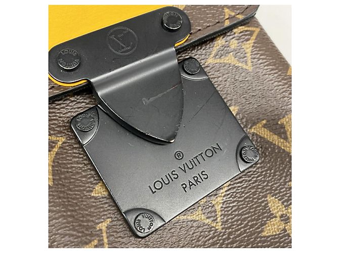 Sac à épaule Louis Vuitton Monogram Macassar S-Lock Marron - vue 9