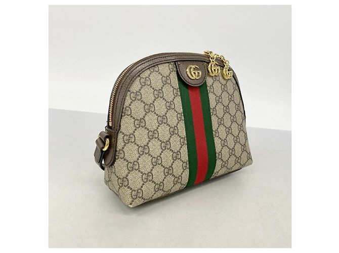 Borsa a tracolla Gucci Ophidia Marrone Beige - vista 2