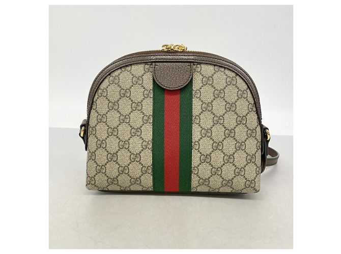 Borsa a tracolla Gucci Ophidia Marrone Beige - vista 8