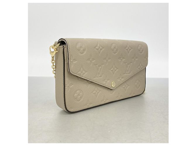 Louis Vuitton Monogram Empreinte Pochette Felicie Grigio - vista 2