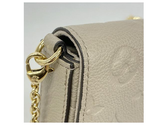 Louis Vuitton Monogram Empreinte Pochette Felicie Grigio - vista 7