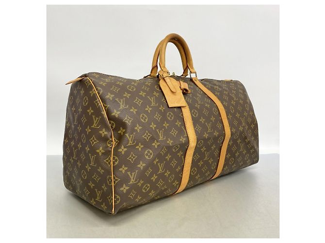 Louis Vuitton Boston Monogram Keepall 55 Brown - view 2