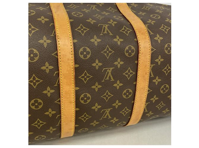 Louis Vuitton Boston Monogram Keepall 55 Brown - view 8