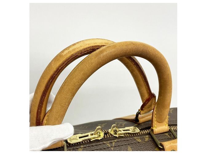 Louis Vuitton Boston Monogram Keepall 55 Brown - view 9