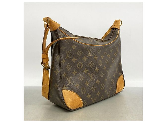 Borsa a tracolla Louis Vuitton Monogram Boulogne 30 Marrone - vista 2
