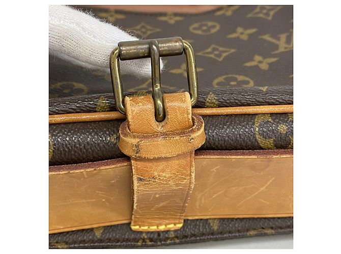 Borsa a tracolla Louis Vuitton Monogram Cartouchiere GM Marrone - vista 12