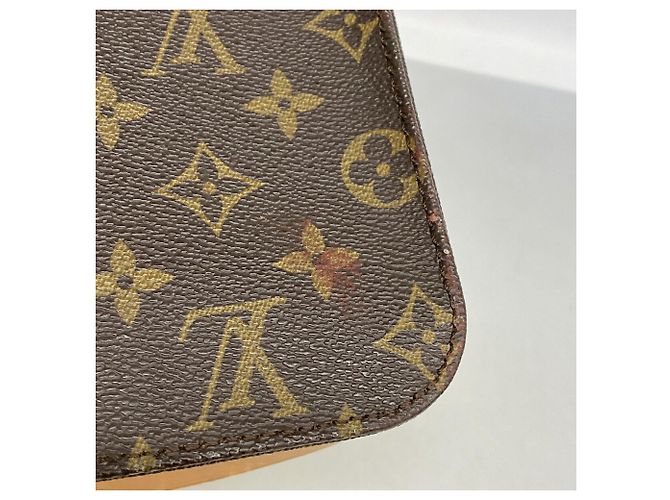 Borsa a tracolla Louis Vuitton Monogram Cartouchiere GM Marrone - vista 13