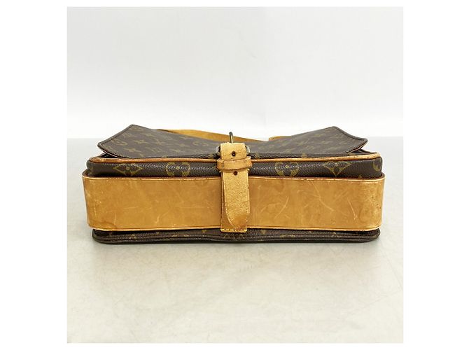 Borsa a tracolla Louis Vuitton Monogram Cartouchiere GM Marrone - vista 3