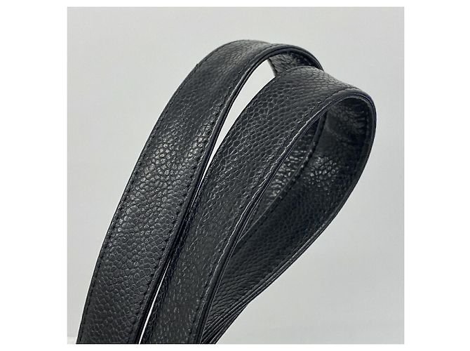Bolso Tote Chanel de piel de becerro granulada Negro - vista 9