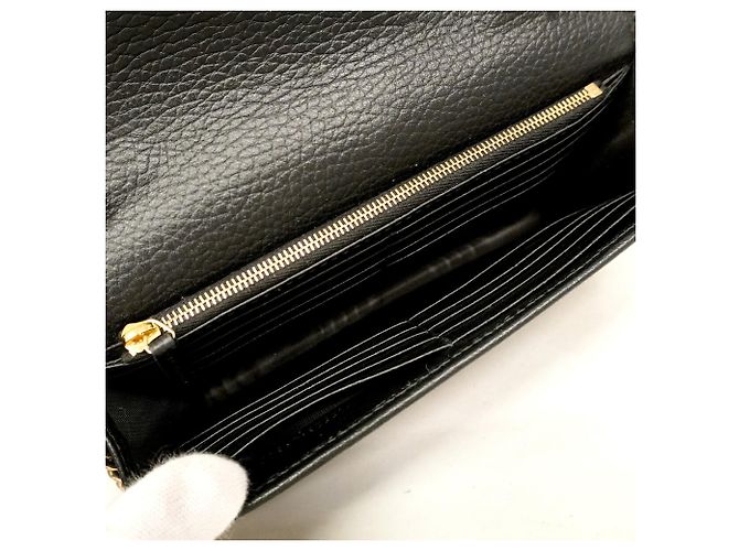 Borsa a tracolla con portafoglio in pelle Gucci Interlocking G Nero - vista 4