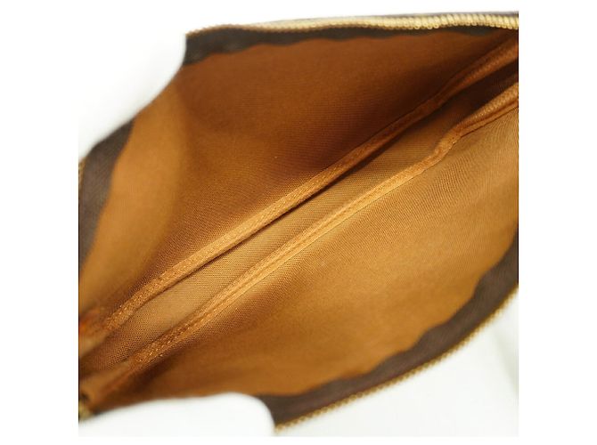 Borsa Louis Vuitton Monogram Pochette Accessoires Marrone - vista 4
