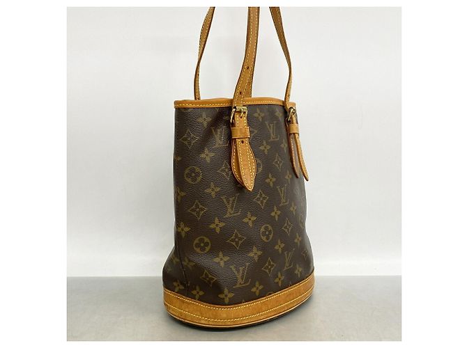 Borsa Tote Louis Vuitton Monogram Bucket PM Marrone - vista 2
