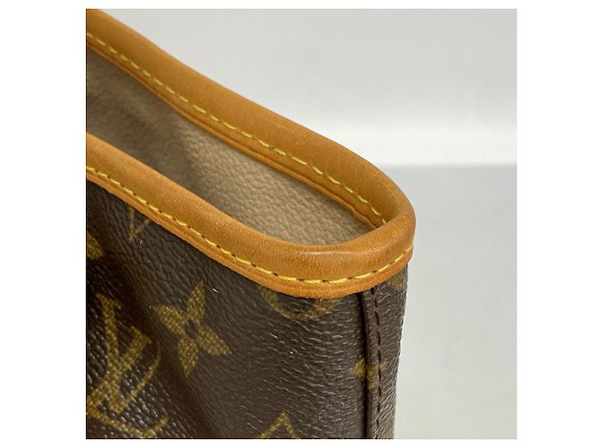 Borsa Tote Louis Vuitton Monogram Bucket PM Marrone - vista 7