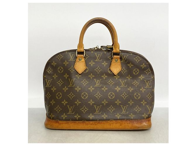 Bolso de mano Louis Vuitton Alma Monogram M51130 Castaño - vista 11