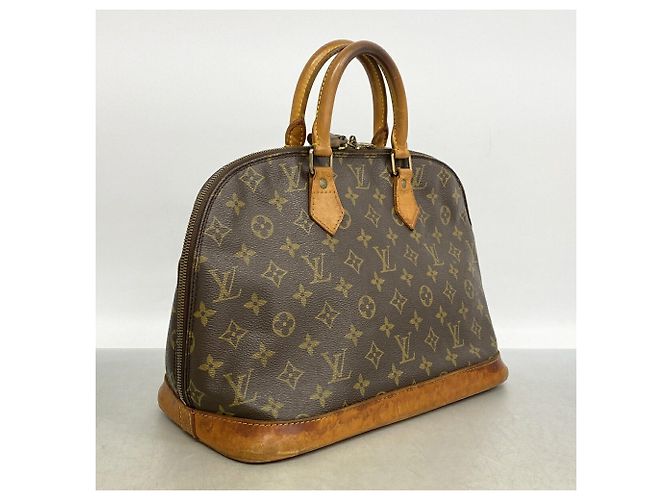 Bolso de mano Louis Vuitton Alma Monogram M51130 Castaño - vista 2