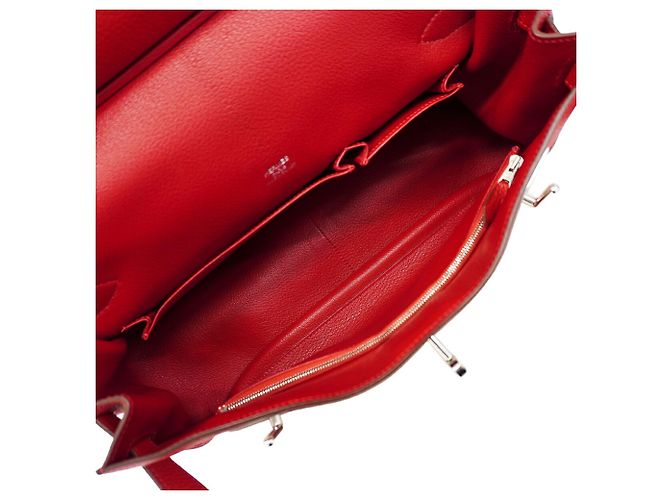 Hermès Borsa a tracolla Hermes Jypsiere 34 Rosso - vista 4