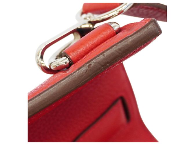 Hermès Borsa a tracolla Hermes Jypsiere 34 Rosso - vista 6