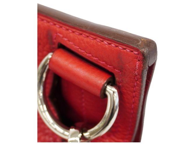 Hermès Borsa a tracolla Hermes Jypsiere 34 Rosso - vista 7