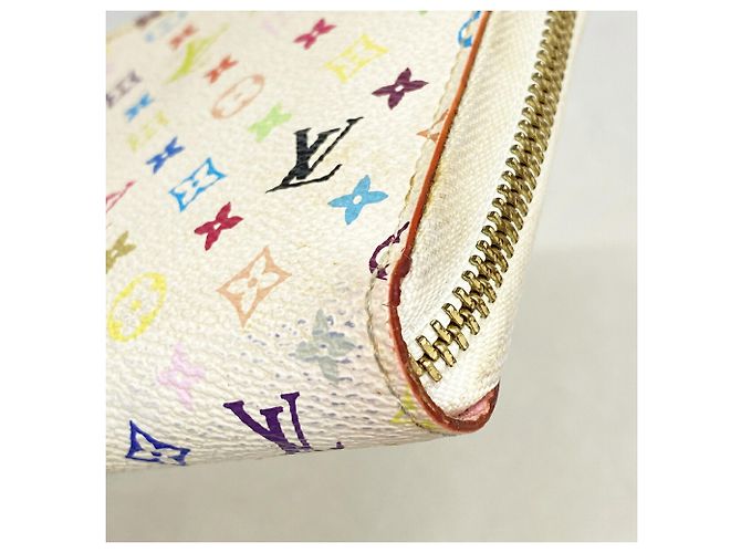 Louis Vuitton Monogram Multicolor Zippy Wallet Pink Weiß - Ansicht 5