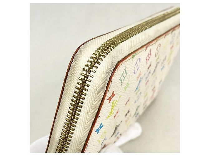 Louis Vuitton Monogram Multicolor Zippy Wallet Pink Weiß - Ansicht 6