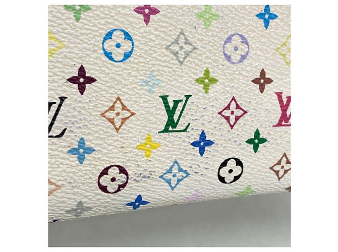 Louis Vuitton Monogram Multicolor Zippy Wallet Pink Weiß - Ansicht 8