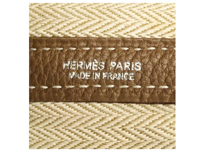 Hermès Sac Cabas Hermes Garden PM Taupe - vue 5
