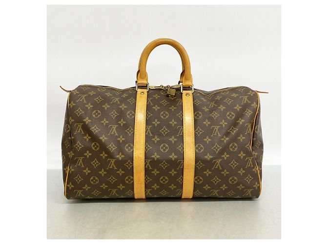 Bolsa Boston Louis Vuitton Monogram Keepall 45 Marrom - vista 11