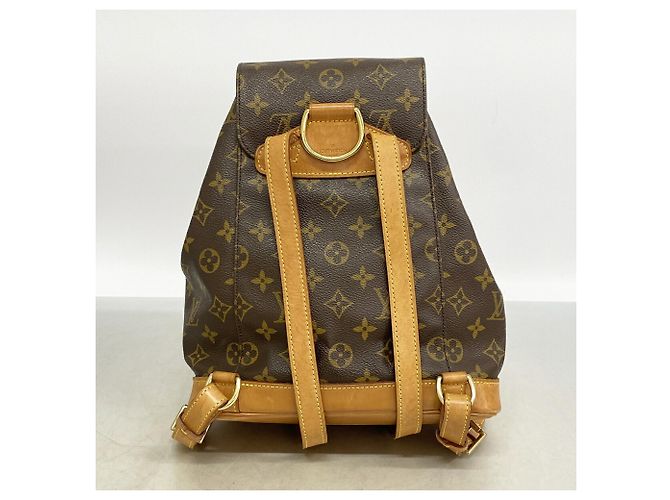 Mochila Louis Vuitton Monogram Montsouris MM Marrom - vista 12