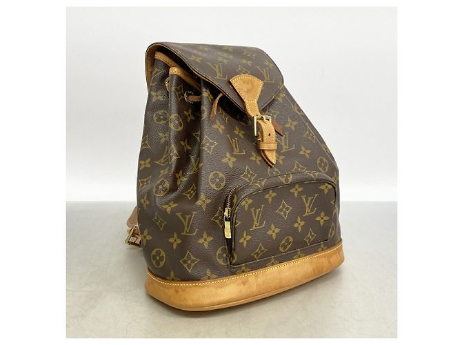 Mochila Louis Vuitton Monogram Montsouris MM Marrom - vista 2