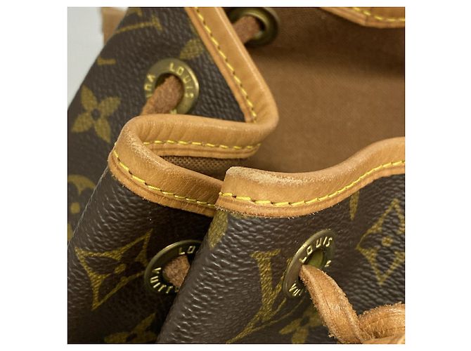 Mochila Louis Vuitton Monogram Montsouris MM Marrom - vista 6