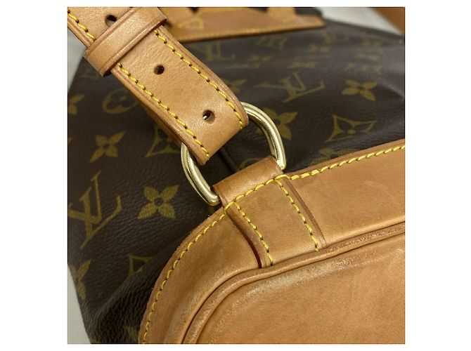 Mochila Louis Vuitton Monogram Montsouris MM Marrom - vista 9