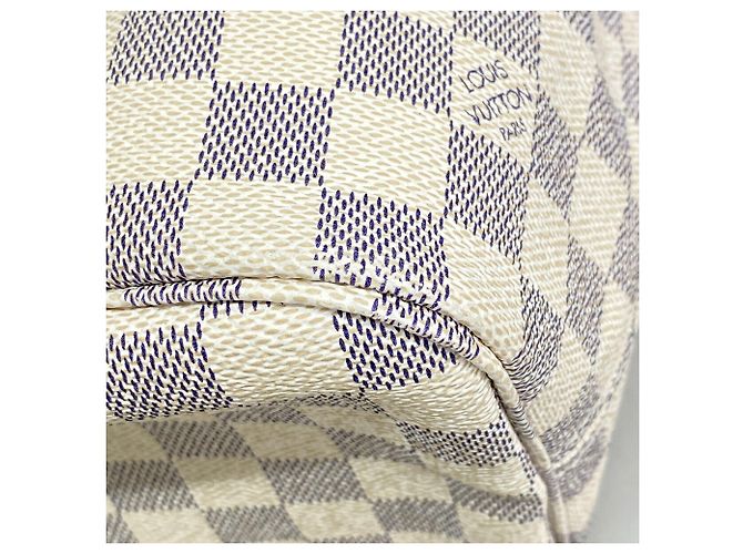 Louis Vuitton Damier Azur Neverfull MM Tote Bag Braun - Ansicht 10