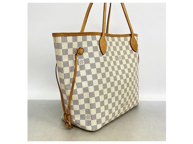 Louis Vuitton Damier Azur Neverfull MM Tote Bag Braun - Ansicht 2