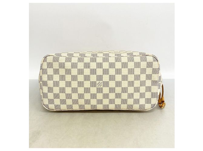 Louis Vuitton Damier Azur Neverfull MM Tote Bag Braun - Ansicht 3