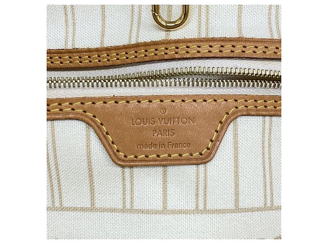 Louis Vuitton Damier Azur Neverfull MM Tote Bag Braun - Ansicht 5