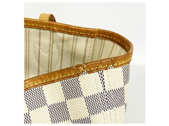 Louis Vuitton Damier Azur Neverfull MM Tote Bag Braun - Ansicht 7