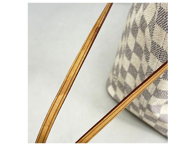 Louis Vuitton Damier Azur Neverfull MM Tote Bag Braun - Ansicht 8