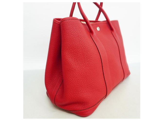 Hermès Sac Cabas Hermes Garden PM Rouge - vue 2