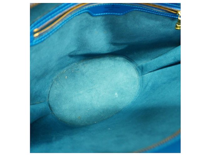 Borsa a tracolla Louis Vuitton Epi Saint Jacques Blu - vista 4