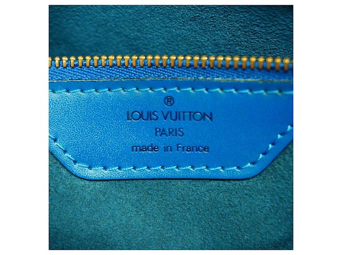 Borsa a tracolla Louis Vuitton Epi Saint Jacques Blu - vista 5