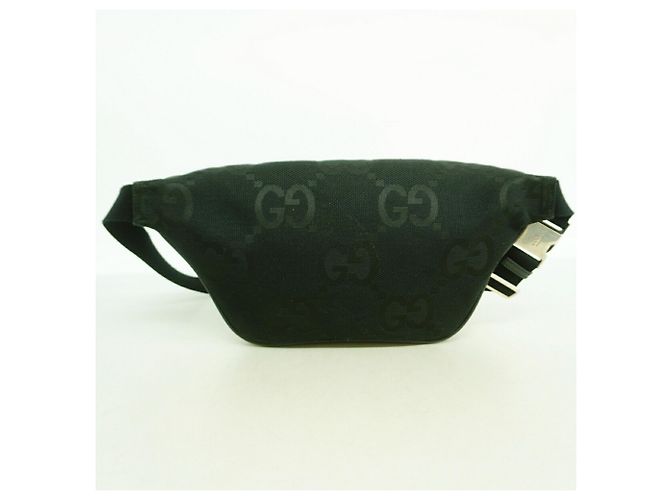 Borsa a tracolla Gucci Jumbo GG Canvas Nero - vista 8
