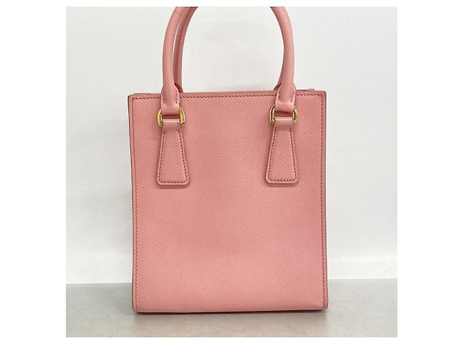 Borsa Prada in pelle Saffiano rosa - vista 11