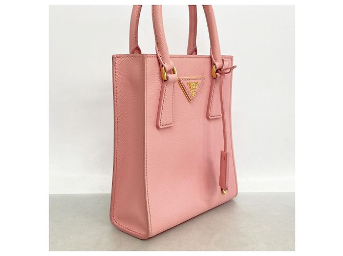 Borsa Prada in pelle Saffiano rosa - vista 2